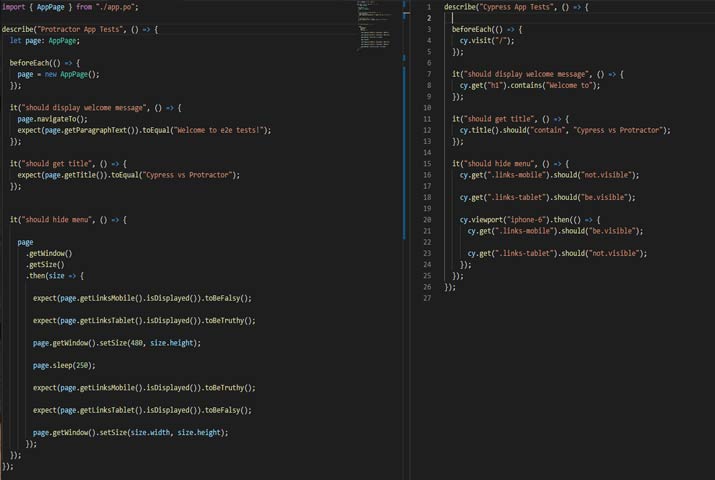 Angular Testing – Protractor vs Cypress